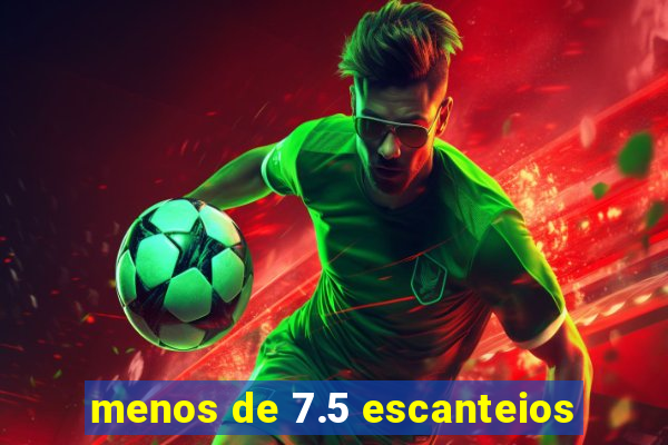 menos de 7.5 escanteios